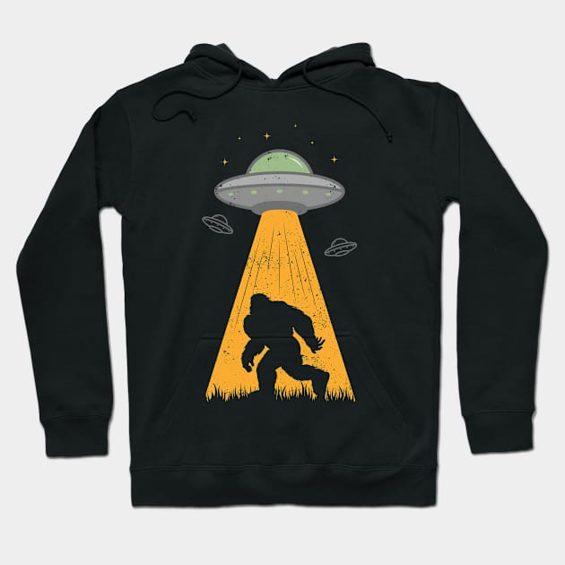 Bigfoot UFO - Alien Sasquatch Hoodie by ChicGraphix